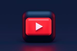 record play button videos red and white square illustration